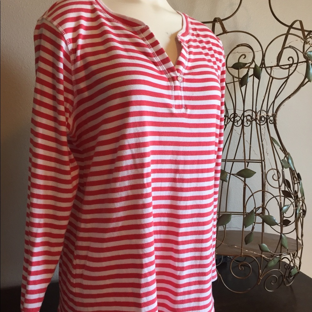 Pullover henley-style top